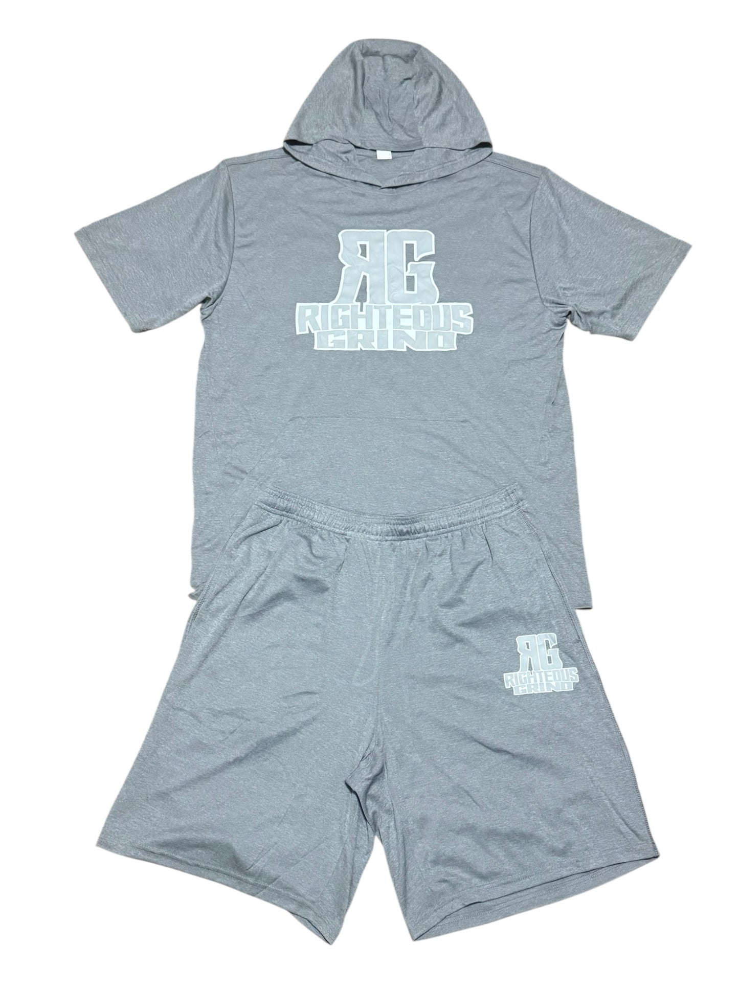 Righteous Grind Short Sleeve Dry Fit Hoodie Set