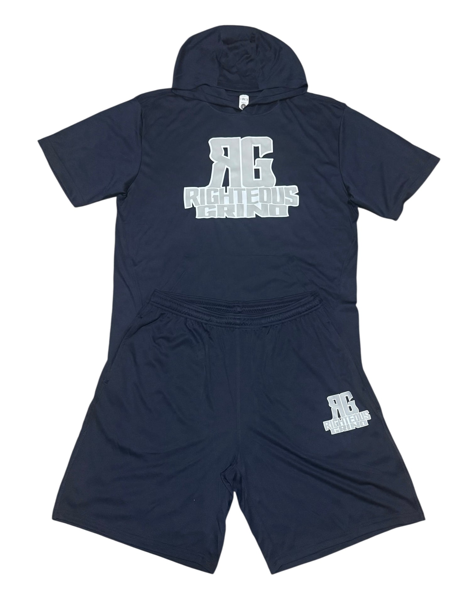 Righteous Grind Short Sleeve Dry Fit Hoodie Set