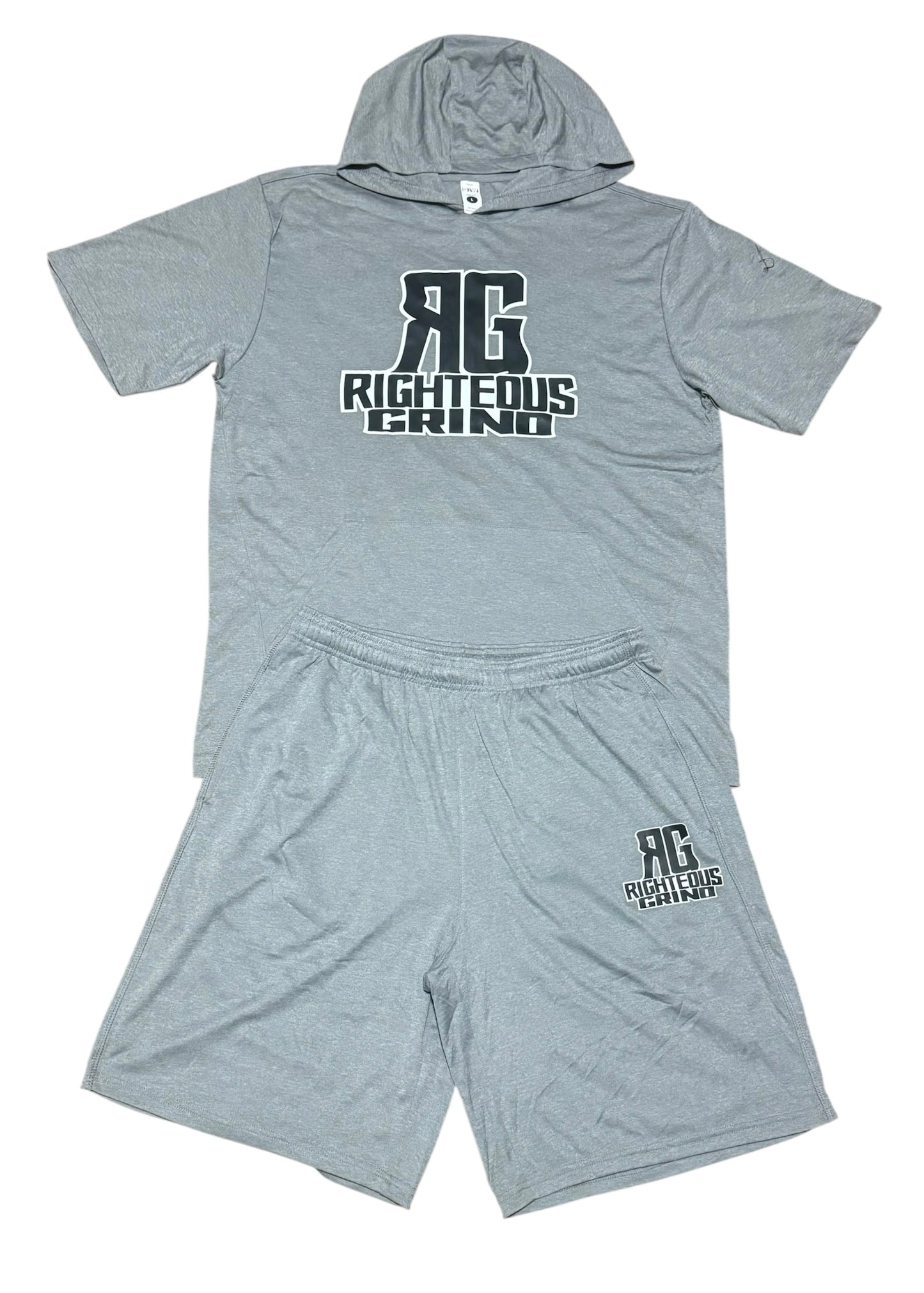 Righteous Grind Short Sleeve Dry Fit Hoodie Set