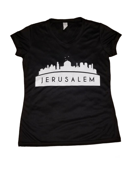 Jerusalem Women Shirt (Black)