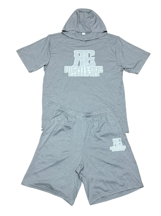 Righteous Grind Short Sleeve Dry Fit Hoodie Set